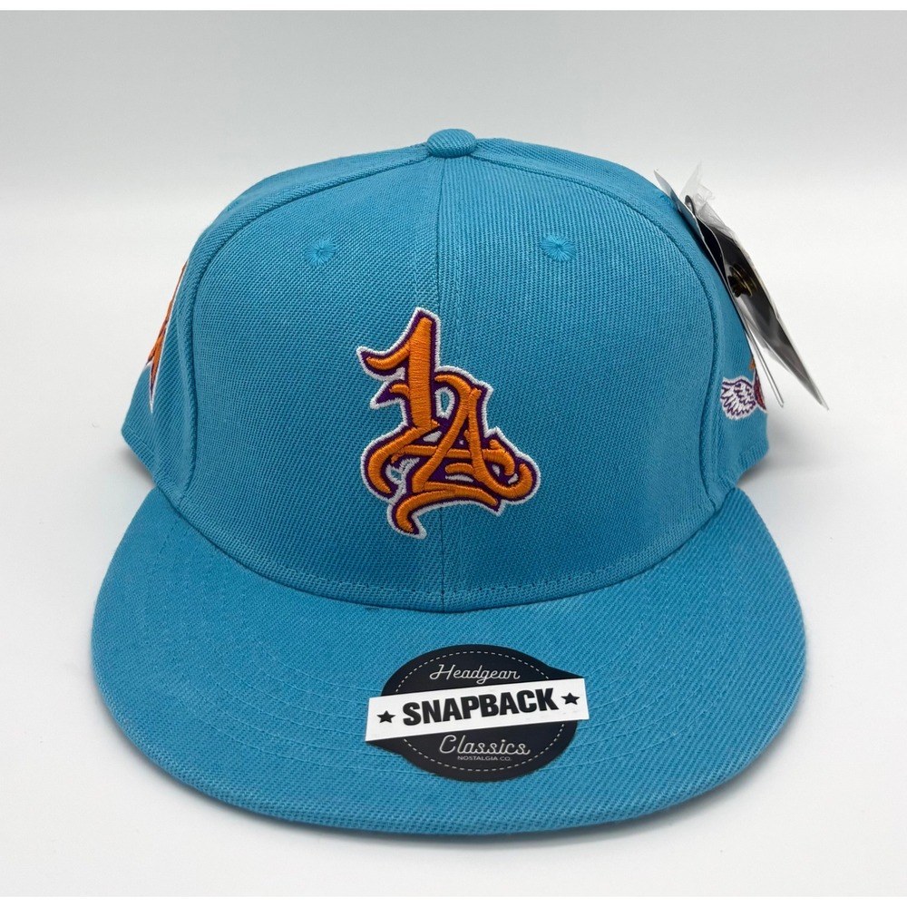Headgear Classics LA KB24 Youth Snapback Hat Light Blue